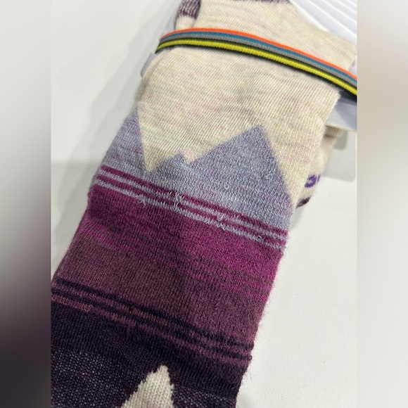 Smartwool Kid's Large Ski Light Cushion Over The Calf Sock Moonbeam Pink NWT - Picture 2 of 8